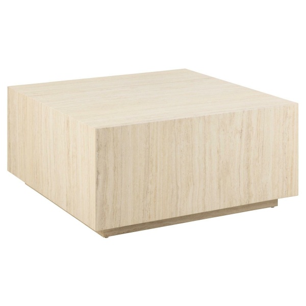 Stolik kawowy Dice 90x90cm trawertyn - ACTONA